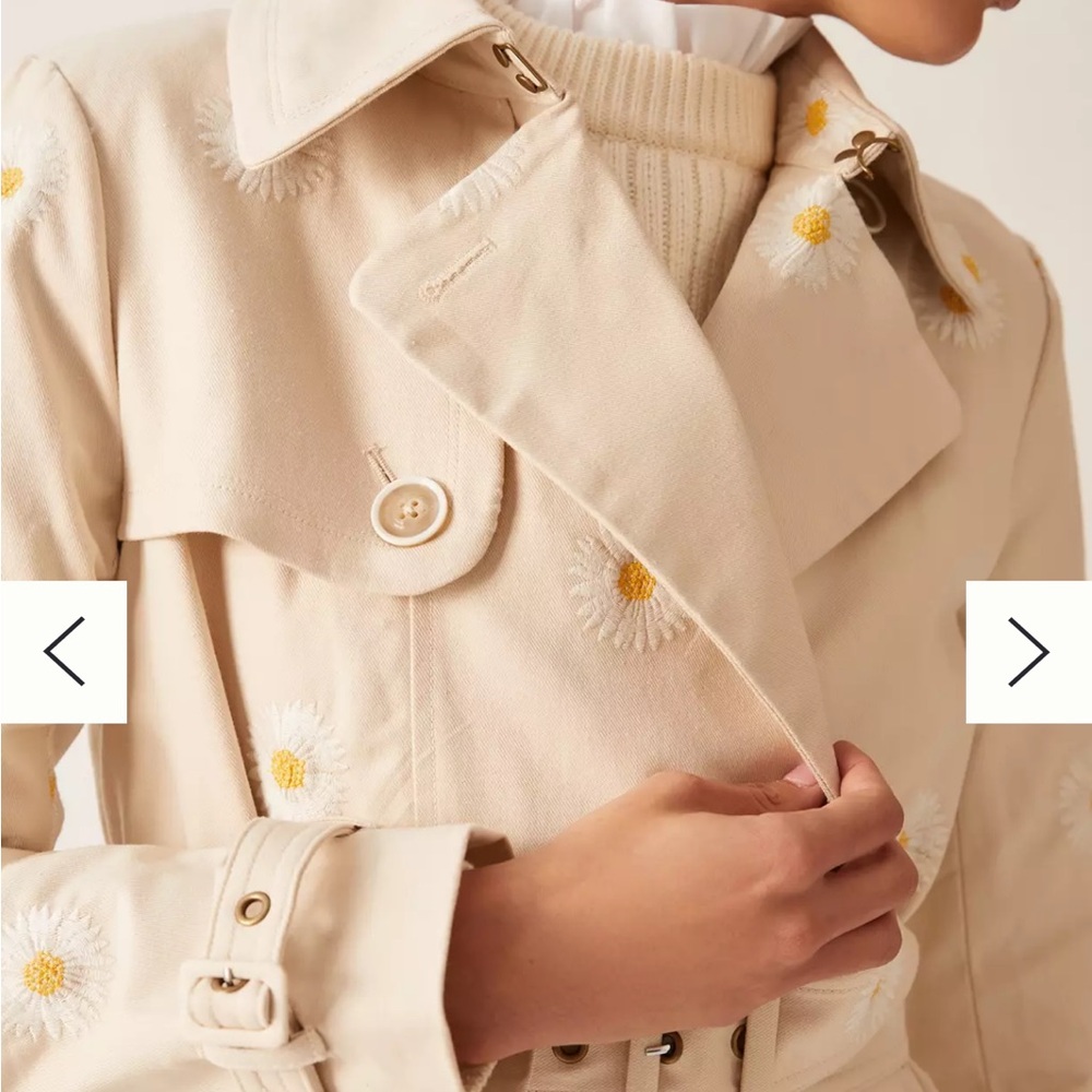 Anthropologie Daisy Trench Coat